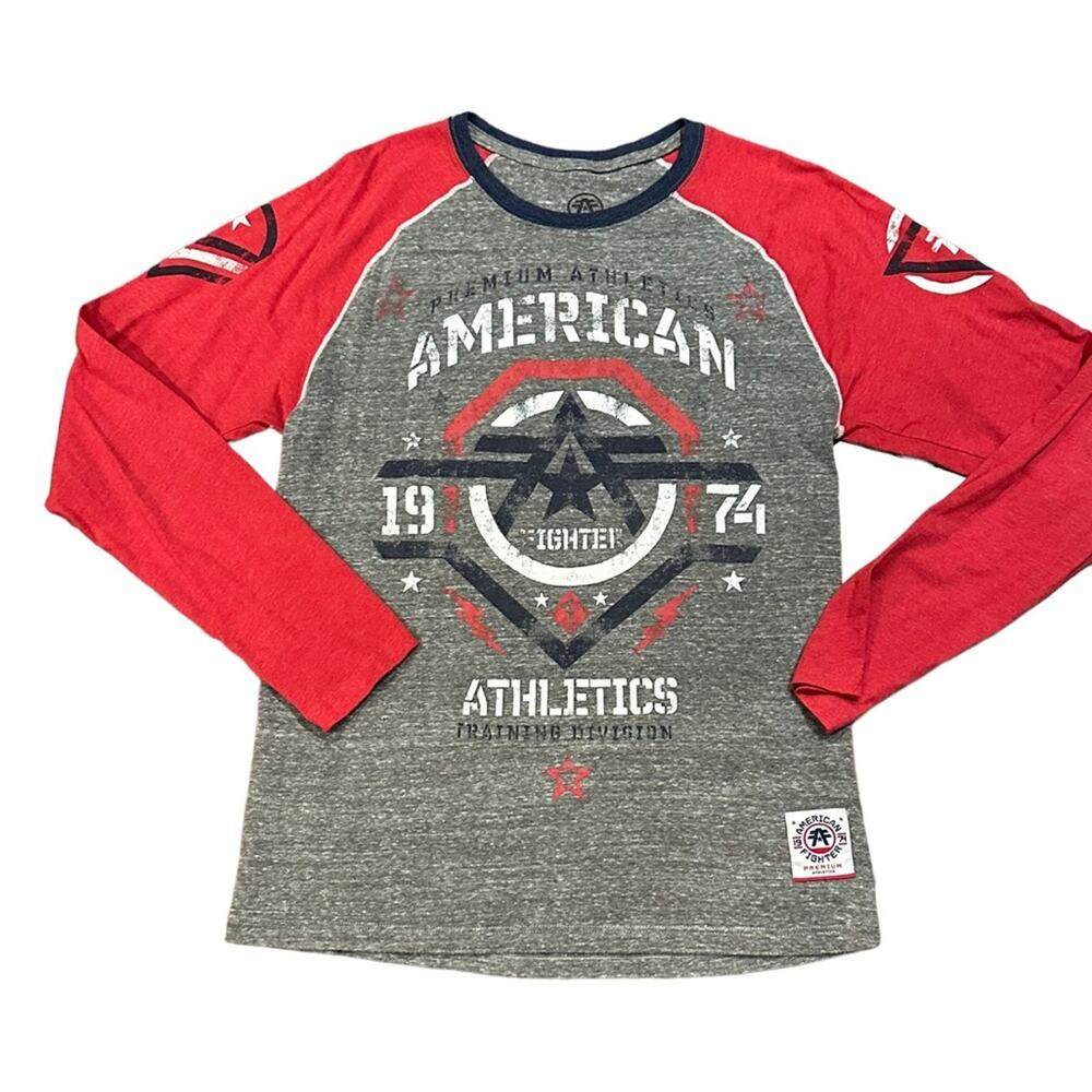 American Fighter By Buckle Mens Medium Long Sleeve Baseball style Shirt